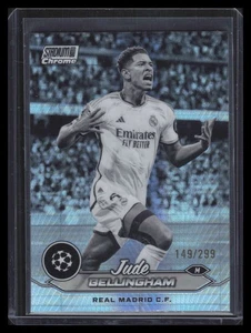 2023-24 Stadium Club Chrome Black and White Refractor 55 Jude Bellingham 149/299 - Picture 1 of 2