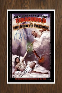 TENACIOUS D IN THE PICK OF DESTINY Signed Movie Poster 11x17 with COA - Picture 1 of 3