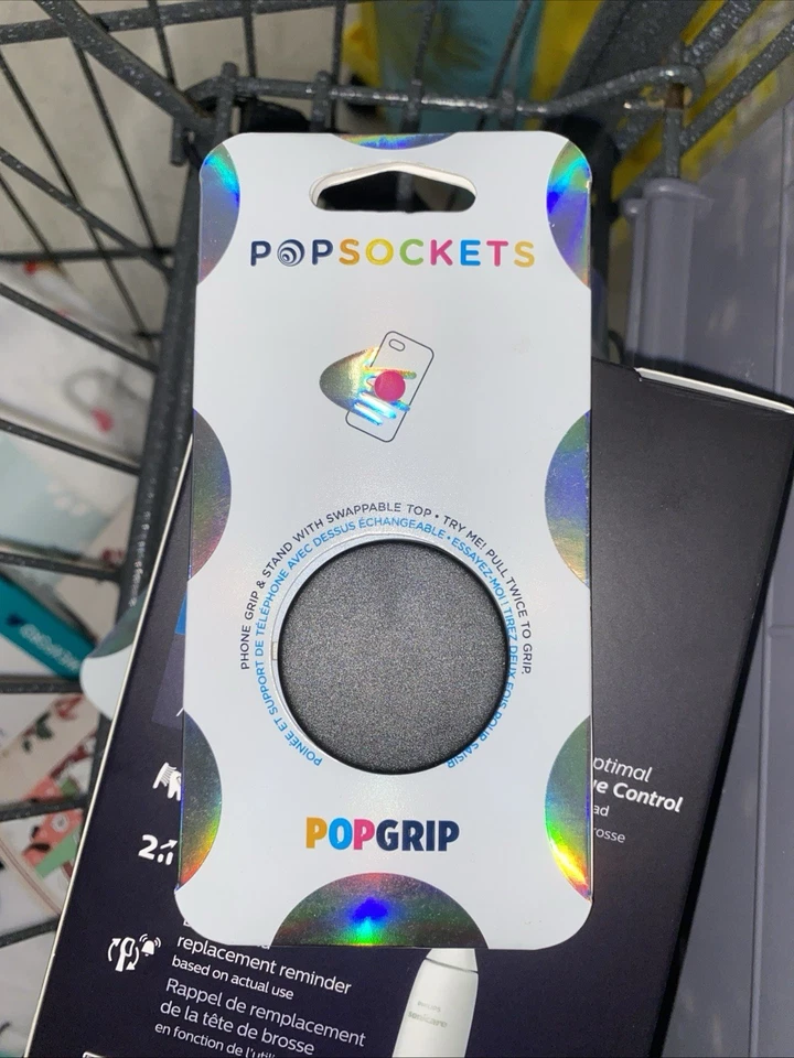 Punho e suporte para telefone PopSockets PopGrip Premium - Preto - Imagem 1 de 1
