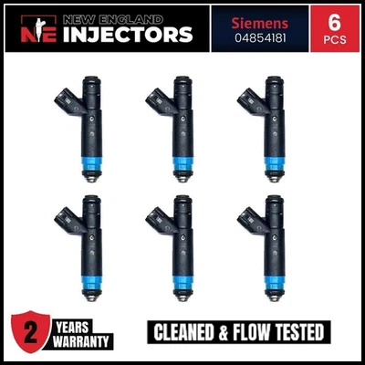Reman OEM Siemens 04854181 Fuel Injectors Set of 6 for 1999-2004 Jeep 4.0L I6 - Image 1 of 4