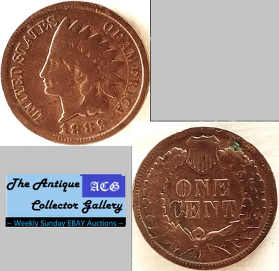 1889 US 19th Century Bronze Indian Head Cent🪙Antique🪙 - Image 1 of 4