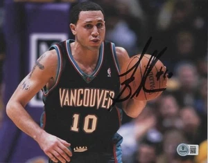 MIKE BIBBY SIGNED AUTOGRAPHED 8X10 PHOTO COA BAS BECKETT NBA VANCOUVER GRIZZLIES - Picture 1 of 1
