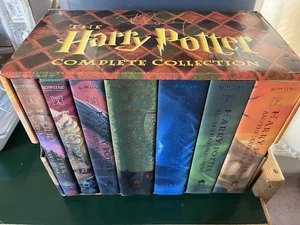 Harry Potter New Complete HC/DJ Box Set Books 1-7  1999-2007 Scholastic 1st Ed - Picture 1 of 24