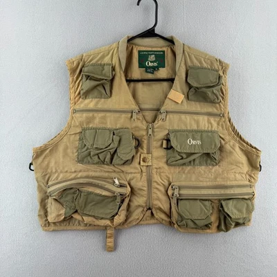 Chaleco de pesca con mosca Orvis vintage para hombre XL ajuste recortado cremallera completa nailon utilitario vadeo Foto 1 de 4