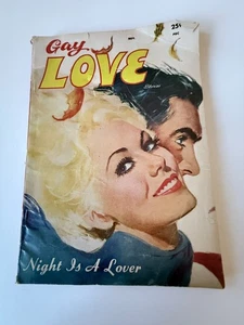 VINTAGE 1958 GAY LOVE STORIES, PULP,   November 1958  - NIGHT IS A LOVER - Bild 1 von 4