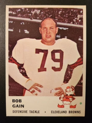 1961 Fleer Football #19 Bob Gain NR-MINT - Image 1 of 2