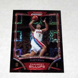 2008-09 Bowman Chrome Xfractor refractor 71 Chauncey Billups (#/299) pistón patio - Imagen 1 de 2