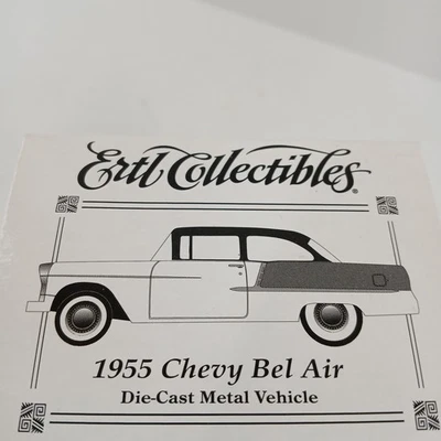 Ertl Collectibles 1955 Chevy Bel Air 1:25 Scale Diecast Metal Car NIB Classic - Image 1 of 4