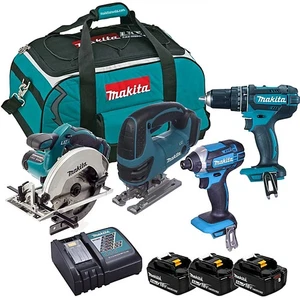 Makita DLX4137TX1 18V 3 X 5.0AH Li-Ion LXT Cordless 4-Piece Kit - Picture 1 of 2