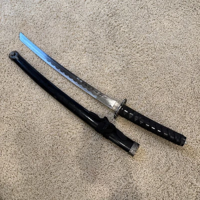 Espada suboficial japonesa samurai katana sable mango de latón hoja firmada acero Saya H# Foto 1 de 4