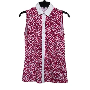 J. McLaughlin Women’s Sz S Betty Blouse Catalina Cloth Button Up Top - Picture 1 of 7