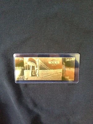 San Francisco 49ers vs. Miami Dolphins Super Bowl XIX Boleto Oro 22kt (NUEVO) Foto 1 de 2