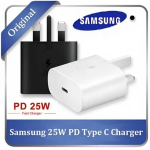 25W Super Fast Charger Adapter Plug & Cable For Samsung Galaxy S23 S22 S21 S2 - Picture 1 of 14