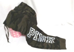 Pantaloni della tuta Victorias Secret rosa CAMO GRAFICA SKINNY JOGGER CAMOUFLAGE nuovi con etichette XL - Foto 1 di 5