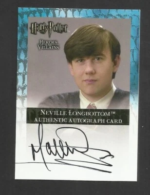 ARTBOX MATTHEW LEWIS NEVILLE HARRY POTTER HEROES AND VILLAINS AUTOGRAPH CARD - Image 1 of 2