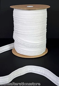 1 Inch 25mm White Rufflette Curtain Heading Header Tape - 3 Metres - Picture 1 of 1