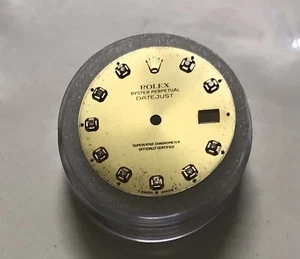 Rare Authentic Genuine Diamond Rolex Datejust Quick Set  Dial For 36mm Watch - Picture 1 of 10