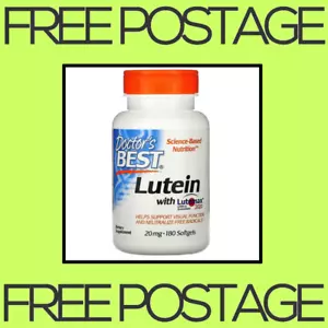 NEW Doctor's Best, Lutein with Lutemax 2020, 20 mg - 180 Softgels FREE SHIPPING - Picture 1 of 2
