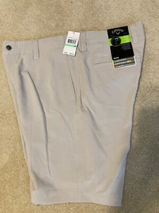 Callaway Opti-Dri Stretch Waistband 5 Pocket Golf Shorts Men’s Sz 34 Tan NWT's - Picture 1 of 5