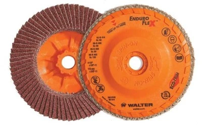 Walter 06B458 ENDURO-FLEX Flap Disc 80 Grit Finishing Disc Pack of 10 FREE GIFT! - Image 1 of 2