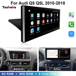 10.25" Android Car Player GPS Navi Radio Video Stereo For Audi Q5 Q5L 2010-2018 - Picture 1 of 12