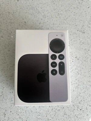 Apple TV 4K 64GB with White Remote Smart TV ITunes Siri 100% Genuine - Image 1 of 3