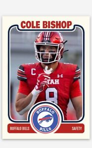 Cole Bishop Buffalo Bills  ACEO Custom Football Card! 2024 NFL Draft!