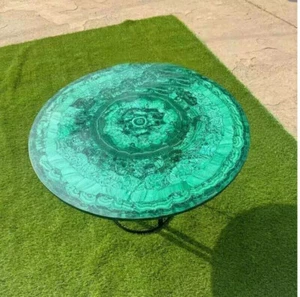 24" Malachite Gemstone Coffee Table Top Garden Hallway Furniture Morden Art Decr - Picture 1 of 6