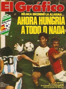 FIFA WORLD CUP 1982 ARGENTINA Vs  BELGIUM MARADONA Magazine - Picture 1 of 4
