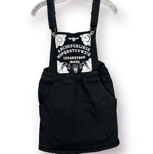 Hot Topic Ouija Board Jumper Dress Wicca Black Juniors S Spooky Gothic Witchy - Picture 1 of 13