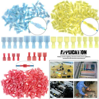 400PCS 22-10 AWG Male Female Nylon Quick Disconnect Connector Terminal Kit - Image 1 of 4