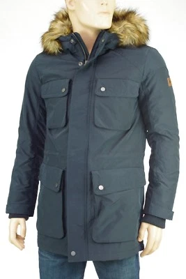 Jack & Jones Navy Blue Parka Jacket For Men Michigan Parka Jacket 12123585 - Image 1 of 4