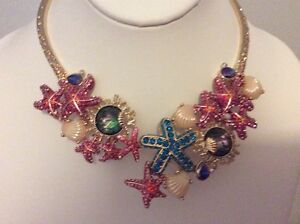 $145 Betsey "The Sea" Collar Necklace BSS1
