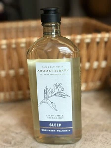 Bath & Body Works Aromatherapy Herbal CHAMOMILE + BERGAMOT Body Wash SLEEP 10oz - Picture 1 of 3