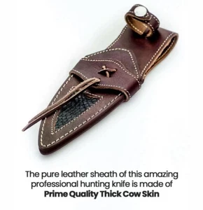 Leder Messerscheide HANDARBEIT GÜRTELSCHEIDE HOLSTER HORIZONTAL VERTIKAL TRAGEN - Bild 1 von 2