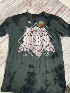 Dibs Color Changing T-Shirt Pink Rose Tie Dye Black Sz Small NWT - Picture 1 of 7