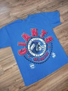 T-shirt maglietta vintage 1997 New York Giants NFL on Fox taglia media M blu - Foto 1 di 14