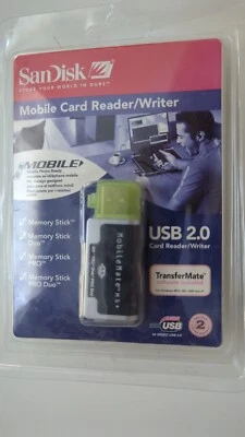 SanDisk 4-in-1 USB 2.0 Kartenleser - Memory Stick Duo, Pro & Pro Duo kompatibe - Bild 1 von 2