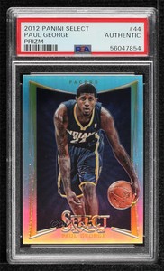 2012-13 Panini Select Silver Prizm Paul George #44 PSA Authentic