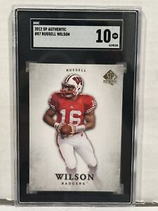 SGC10 2012 Upper Deck SP Authentic Russell Wilson #87 Rookie RC Mint