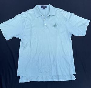 Byron Nelson Green Button Up Homestead Michigan Distressed Polo T-Shirt - Mens L