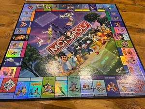 Monopoly Disney Edition 2001 Replacement Parts - Holographic Folding Game Board - Picture 1 of 6
