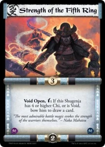 Legend of the Five Rings L5R CCG TNO The New Order Strength of the Fifth Ring - Picture 1 of 1