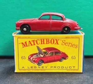 Vintage Lesney Matchbox no. 65 Jaguar 3.8 Sedan w/Original Box ~ New ~ - Picture 1 of 8