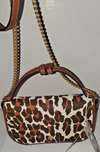 NEW/Tag Tory Burch Emerson Printed Top Handle Crossbody Leopard Print Purse - Picture 1 of 11