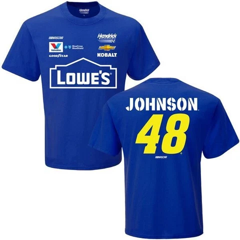 Jimmie Johnson 2017 Checkered Flag #48 Lowe's Uniform Tee FREE SHIP! Cover