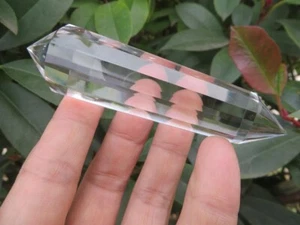 13 Sided Vogel Style Natural 99% Clear Quartz Crystal Wand DT Point 82.9g - Picture 1 of 12
