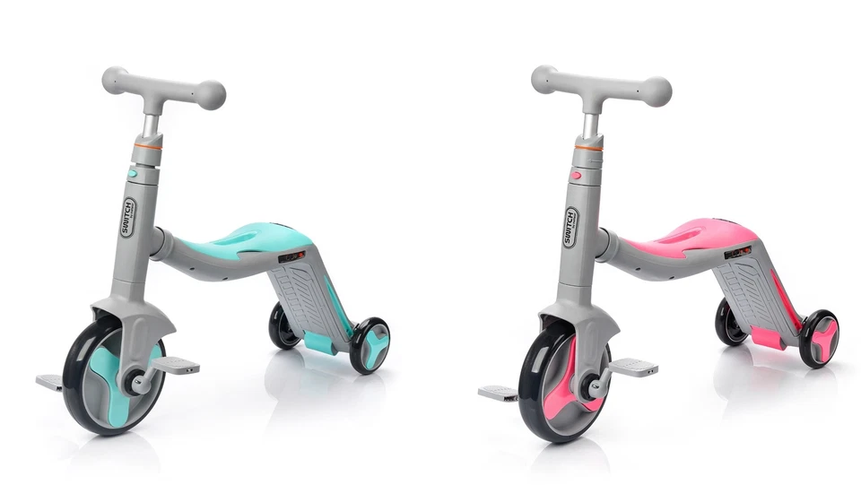 Laufrad für Kinder Roller 3in1 Dreirad Kinderfahrrad Kickscooter LED mit Musik - Bild 1 von 4