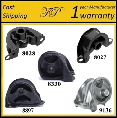 5 PIEZAS MONTAJE DE MOTOR Y TRANSMISIÓN PARA 1993-1997 Honda Civic Del Sol 1.5L; 1.6L -Auto Foto 1 de 4