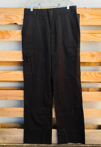 NEW Dickies Women's Black Casual Fit EMT Pants Unfinished Hem 10UU One Size - Picture 1 of 4